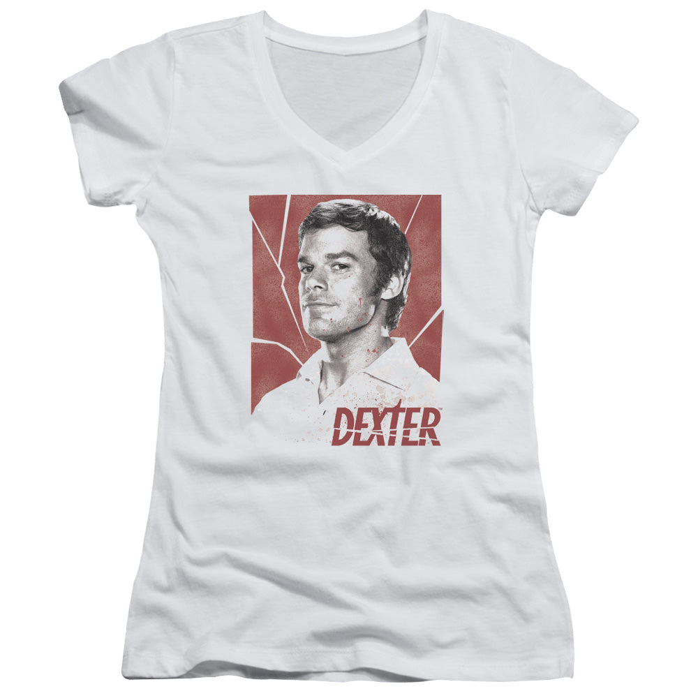 Dexter - Poster - Junior V-neck - White