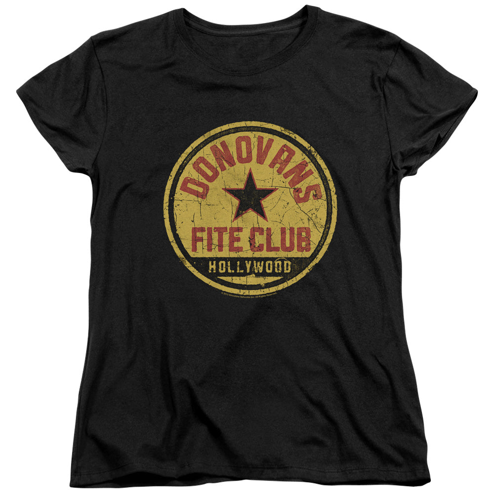 Ray Donovan - Fite Club - Short Sleeve Womens Tee - Black T-shirt