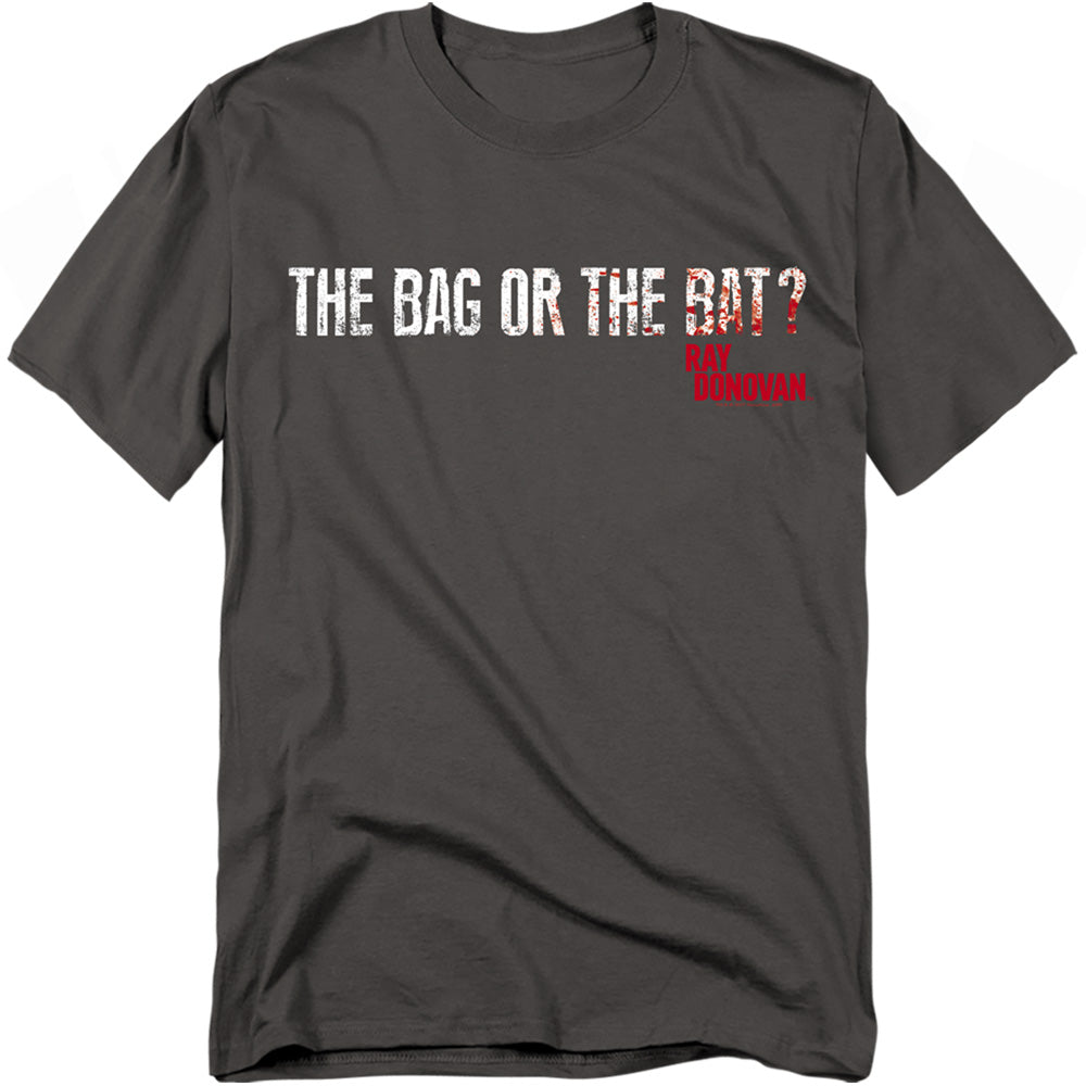 Ray Donovan - Bag Or Bat - Short Sleeve Adult 18/1 - Charcoal T-shirt