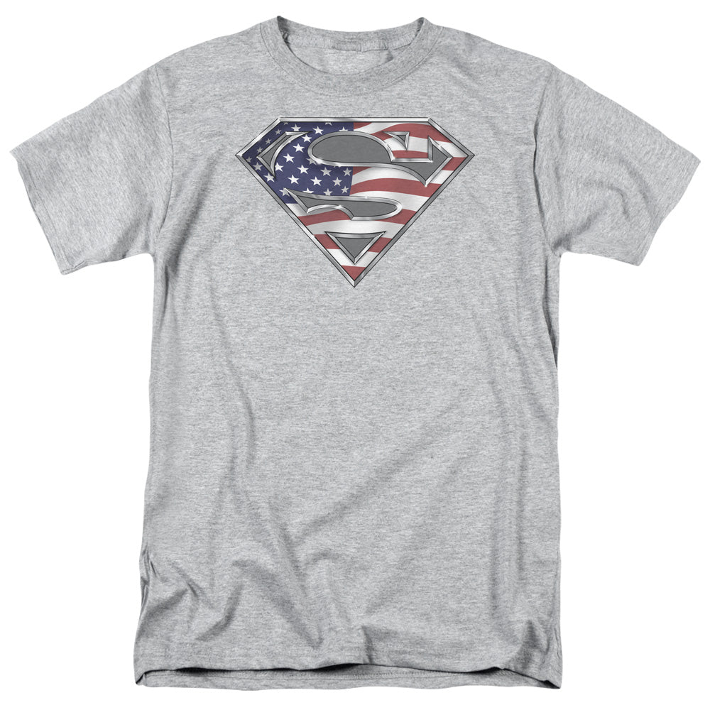 Superman - All - Short Sleeve Adult 18/1 - Athletic Heather T-shirt