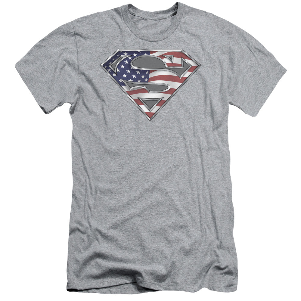 Superman - All - Short Sleeve Adult 30/1 - Athletic Heather T-shirt