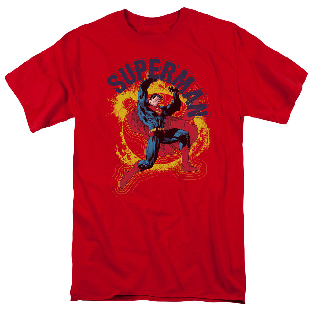 Superman - A Name To Uphold - Short Sleeve Adult 18/1 - Red T-shirt