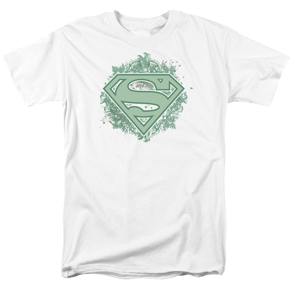 Superman - Ornate Shield - Short Sleeve Adult 18/1 - White T-shirt