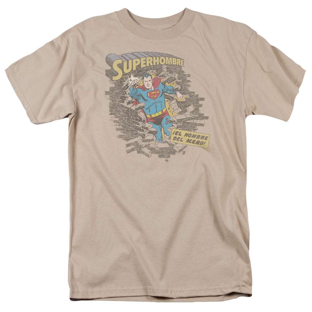 Superman - Superhombre 2 - Short Sleeve Adult 18/1 - Sand T-shirt