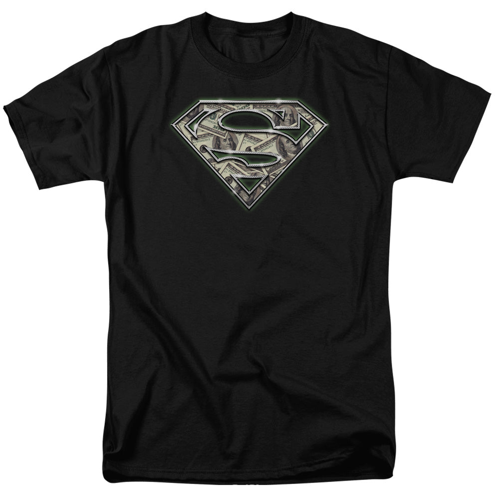 Superman - All About The Benjamins - Short Sleeve Adult 18/1 - Black T-shirt