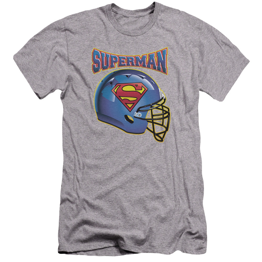 Superman - Helmet-premuim Canvas Adult Slim Fit 30/1 - Athletic Heather