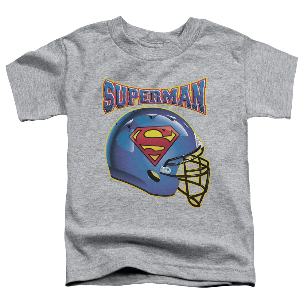 SUPERMAN HELMET - S/S TODDLER TEE - ATHLETIC HEATHER - T-Shirt