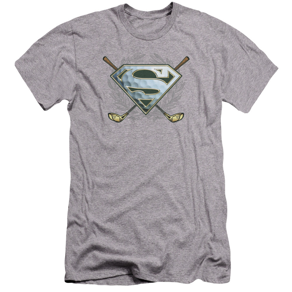 Superman - Fore!-premuim Canvas Adult Slim Fit 30/1 - Athletic Heather