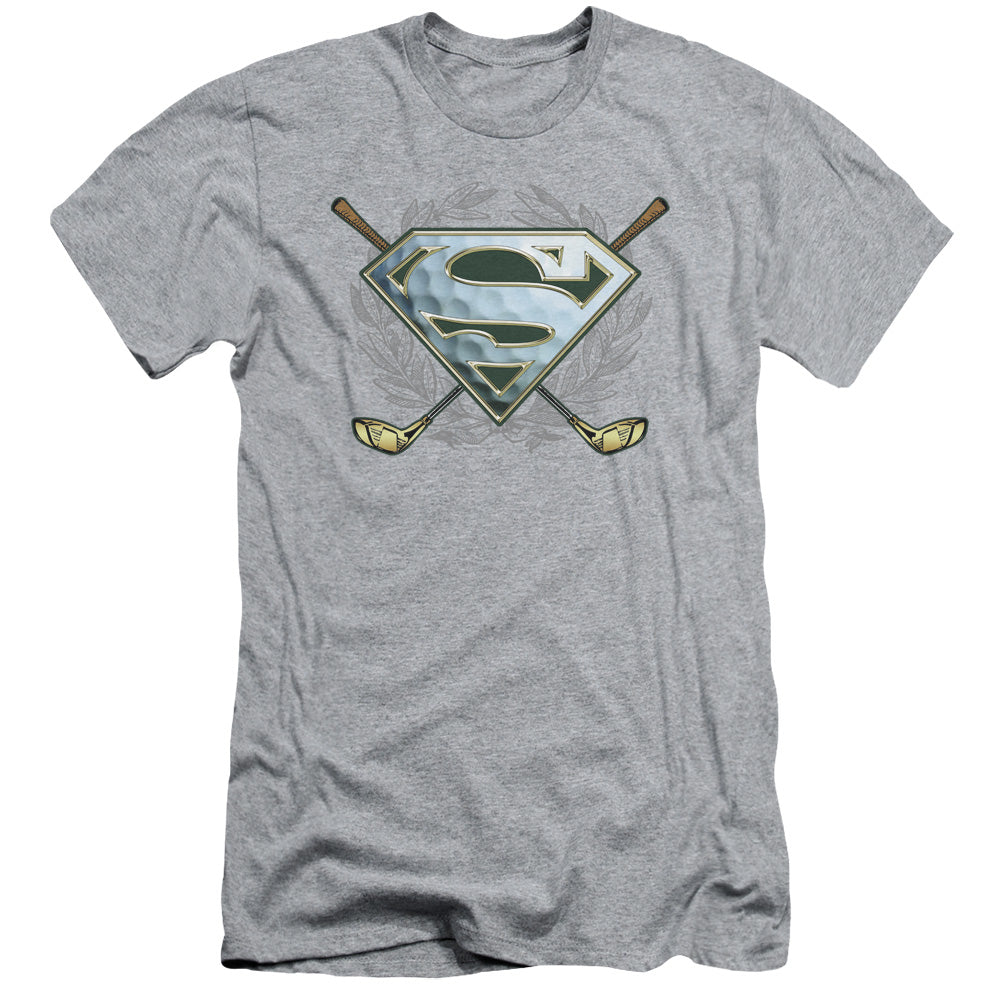 Superman - Fore! - Short Sleeve Adult 30/1 - Athletic Heather T-shirt