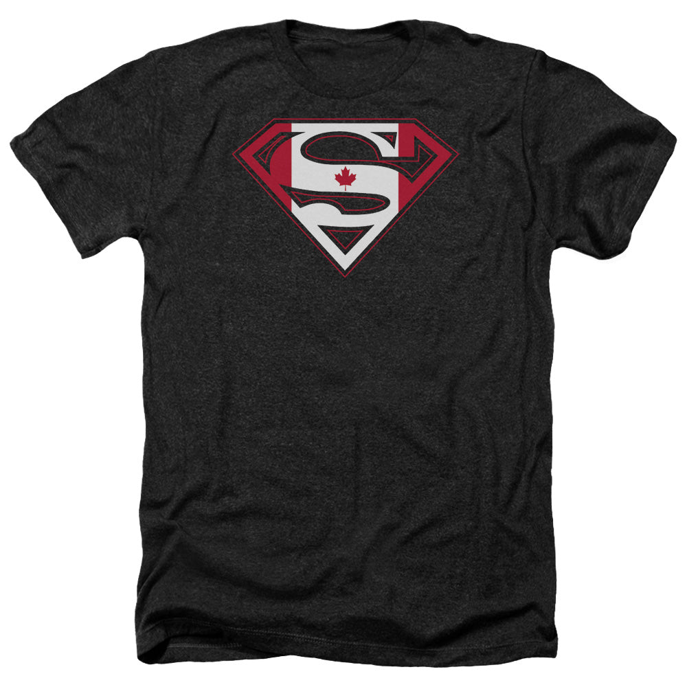 Superman - Canadian Shield - Adult Heather-black