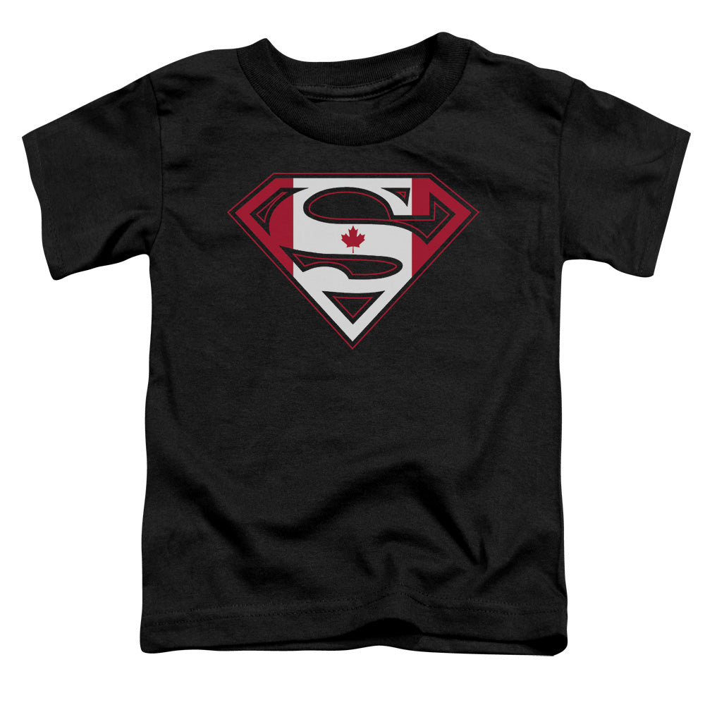 Superman - Canadian Shield - Short Sleeve Toddler Tee - Black T-shirt