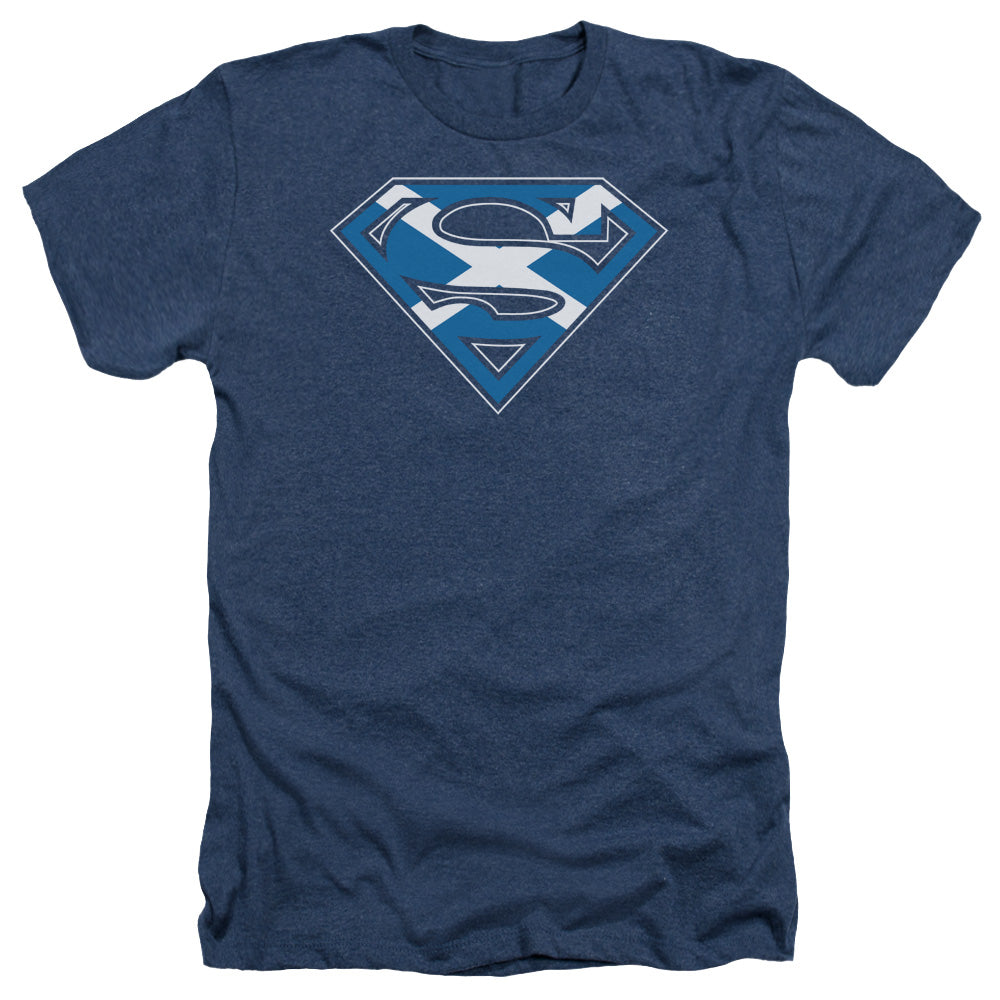 Superman - Scottish Shield - Adult Heather - Navy