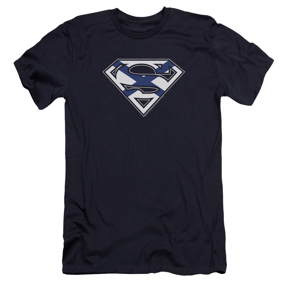 Superman - Scottish Shield-premuim Canvas Adult Slim Fit 30/1 - Navy