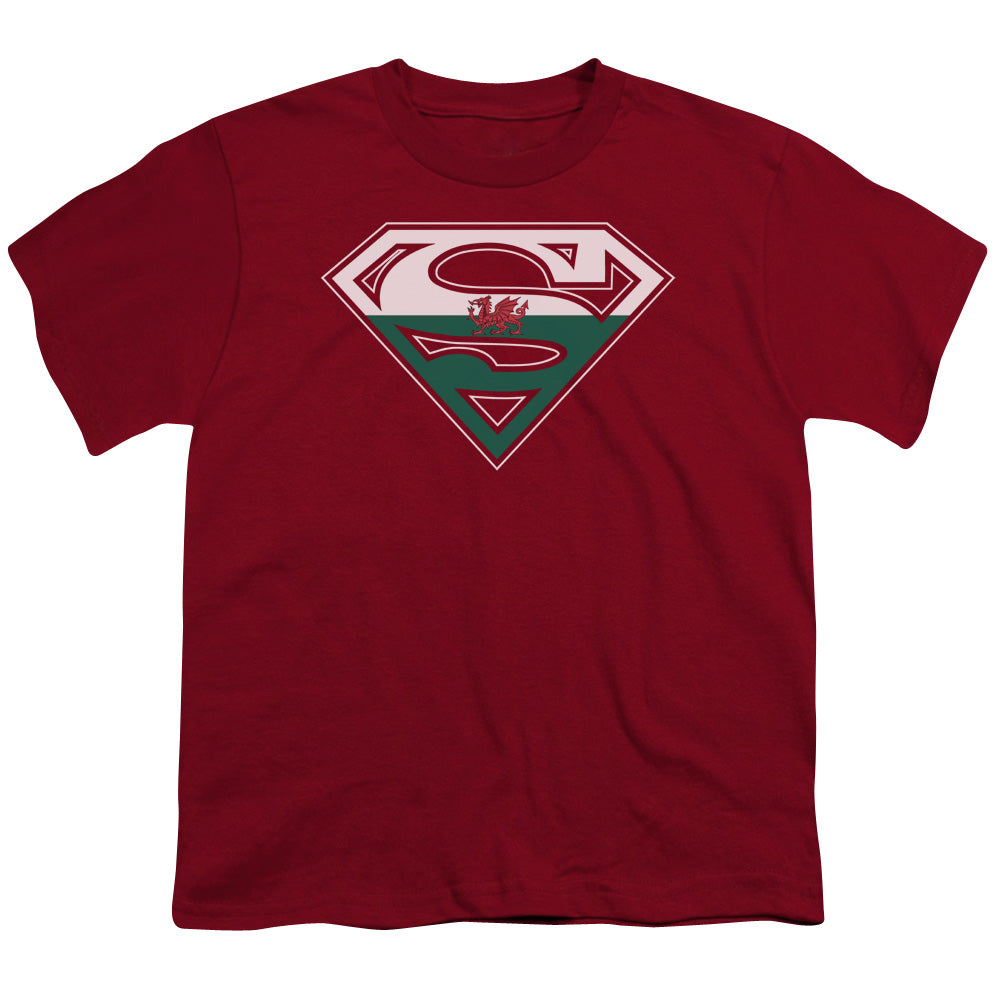 SUPERMAN WELSH SHIELD - S/S YOUTH 18/1 - CARDINAL T-Shirt