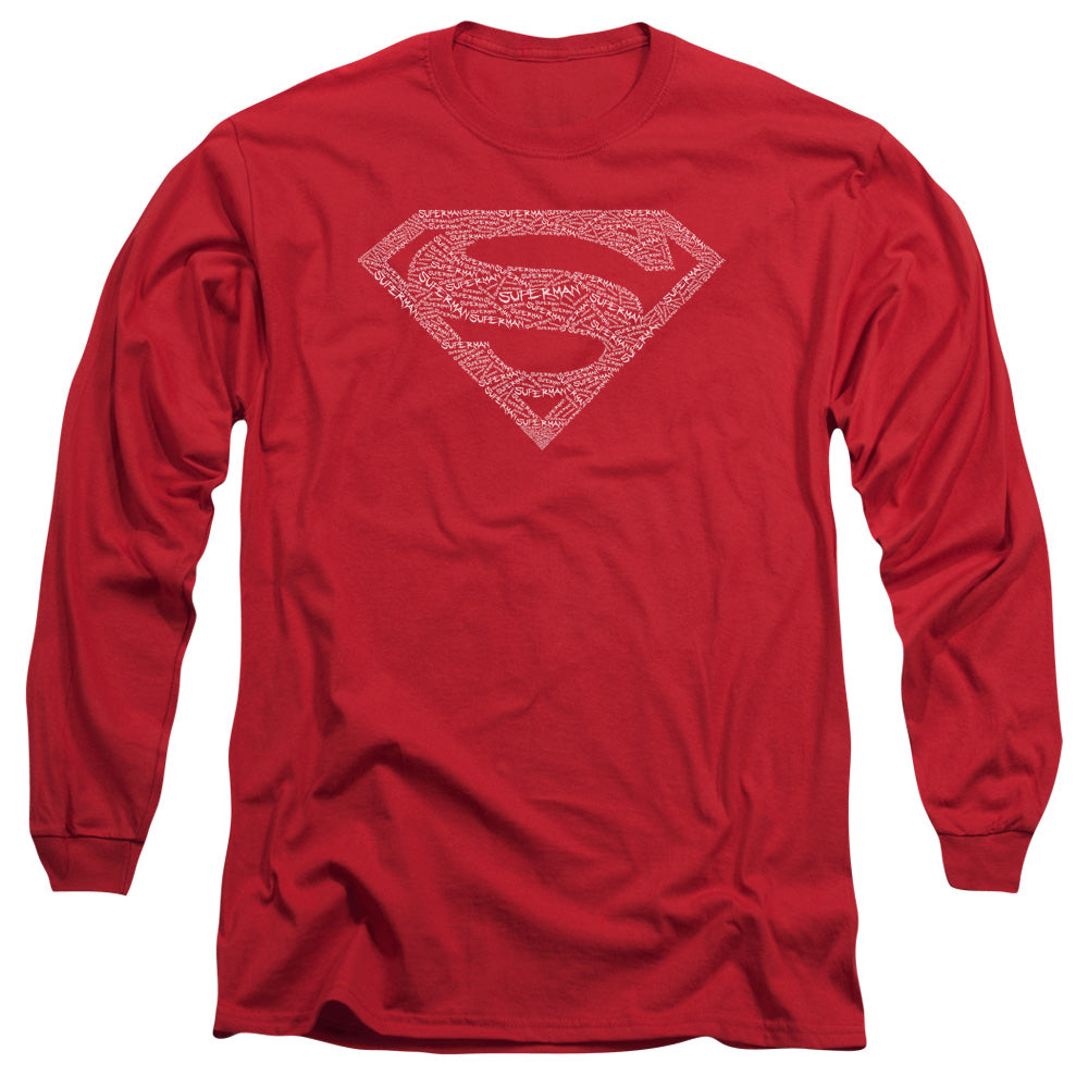 Dc - Robin Logo - Long Sleeve Adult 18/1 - Red T-shirt