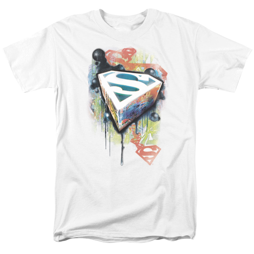 Superman - Urban Shields - Short Sleeve Adult 18/1 - White T-shirt