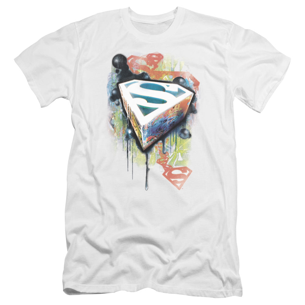 Superman - Urban Shields-premuim Canvas Adult Slim Fit 30/1 - White