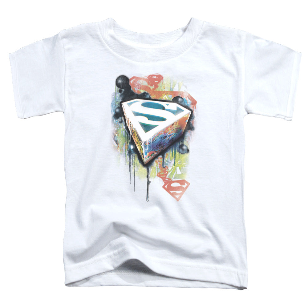 Superman - Urban Shields - Short Sleeve Toddler Tee - White T-shirt