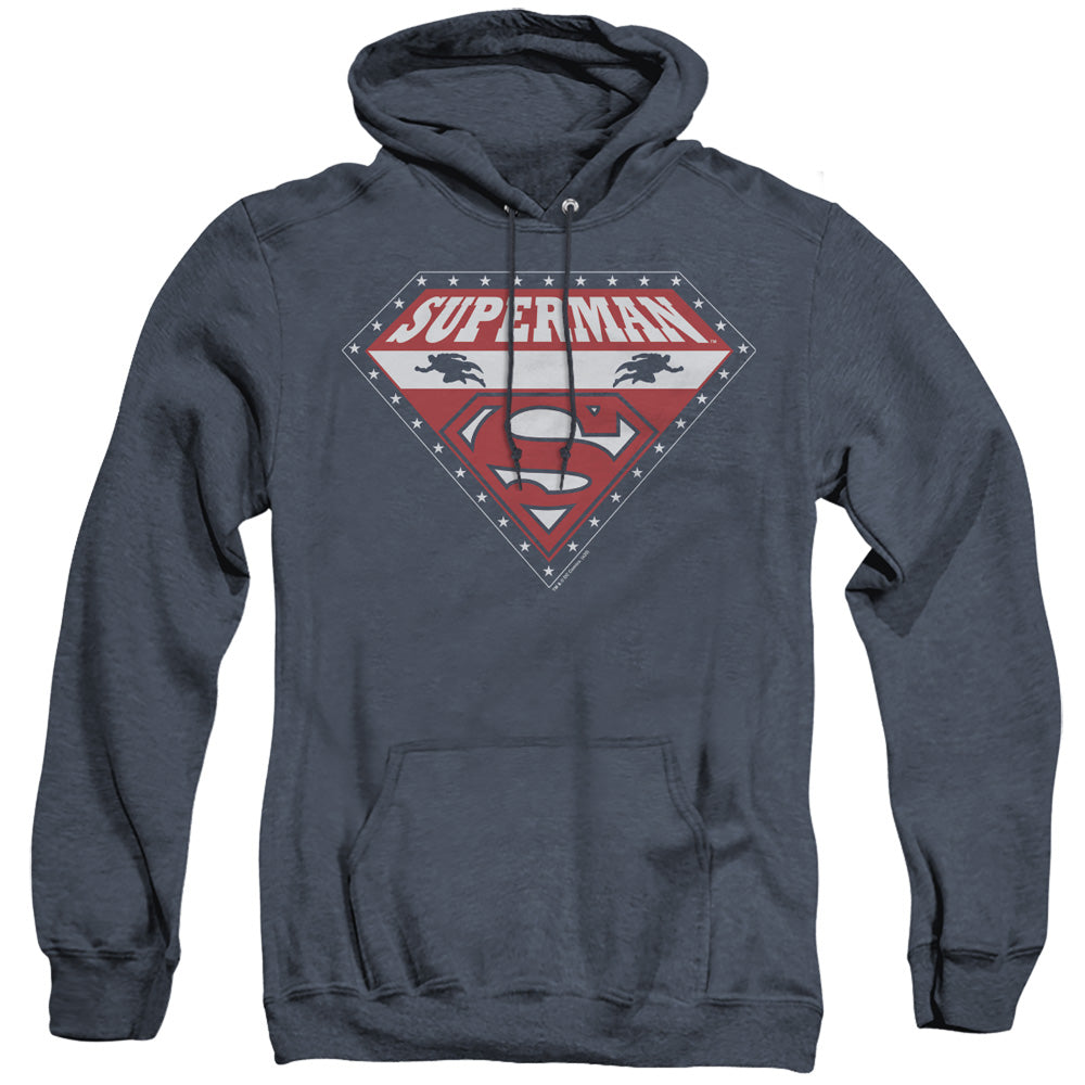 Superman - Superman For President - Adult Heather Hoodie - Navy