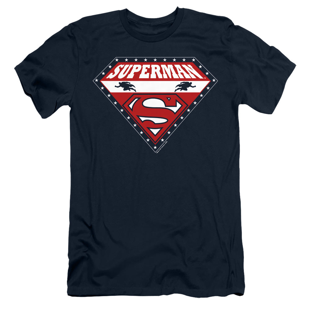 Superman - Superman For President - Short Sleeve Adult 30/1 - Navy T-shirt