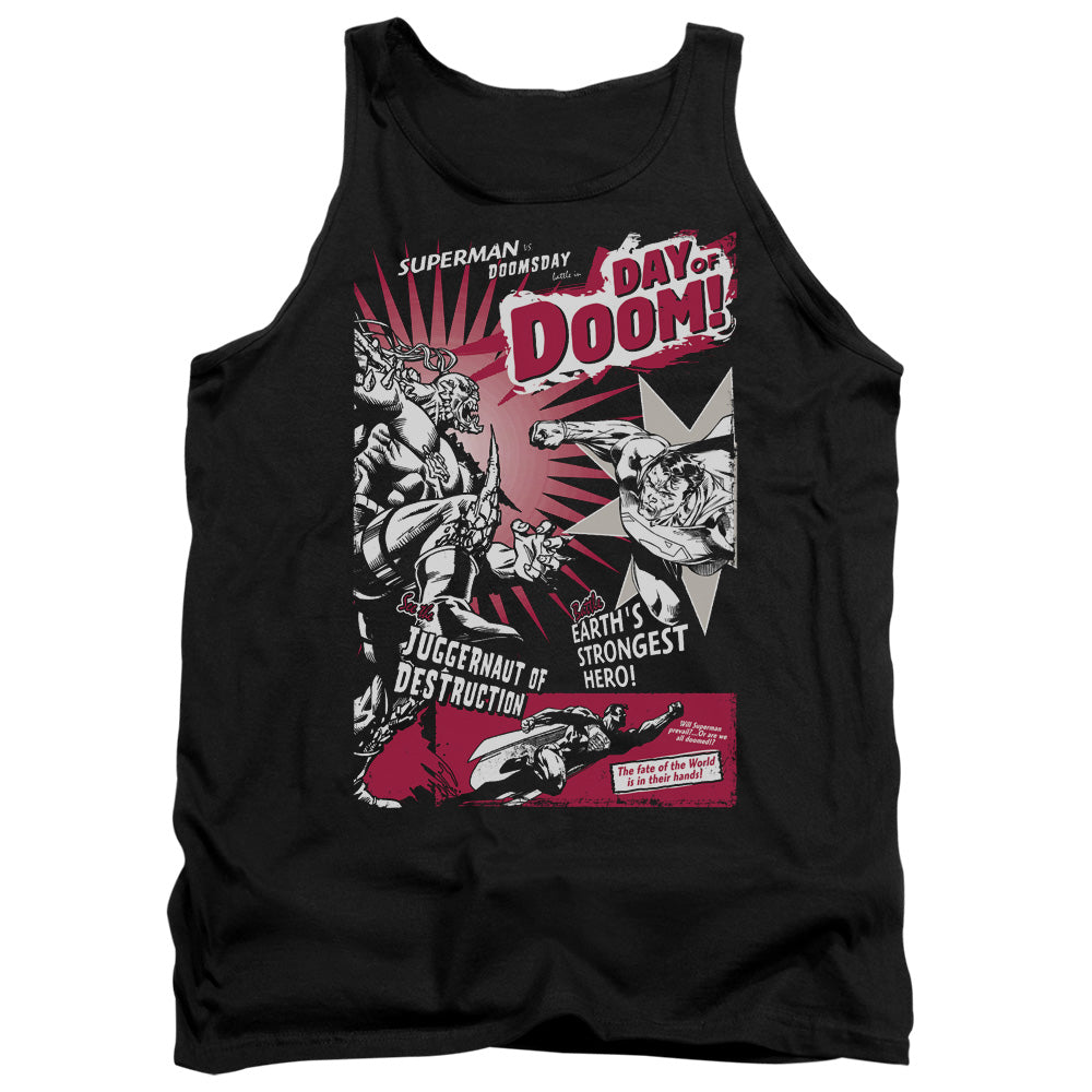 Superman - Day Of Doom - Adult Tank - Black