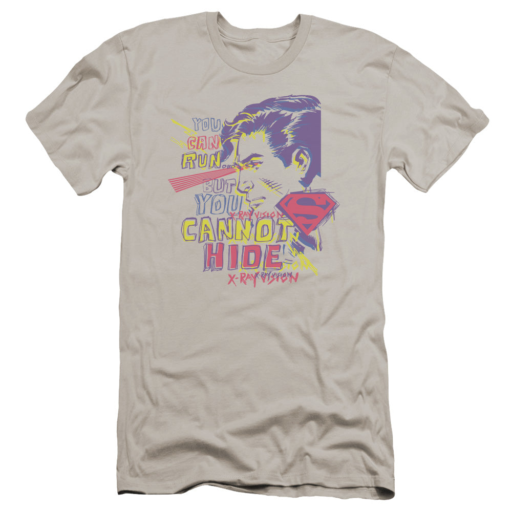 Superman - You Can Run-premuim Canvas Adult Slim Fit 30/1 - Silver