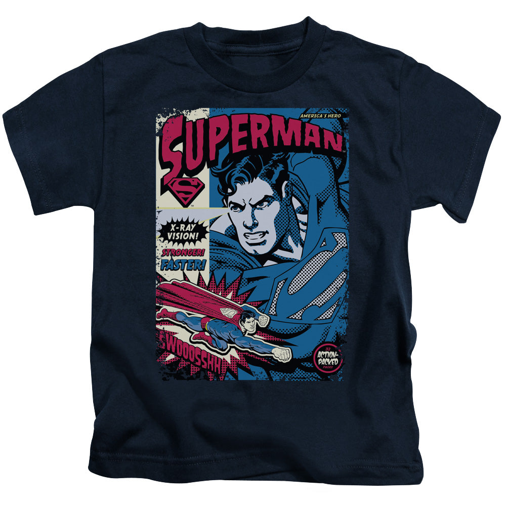 SUPERMAN ACTION PACKED - S/S JUVENILE 18/1 - NAVY - T-Shirt