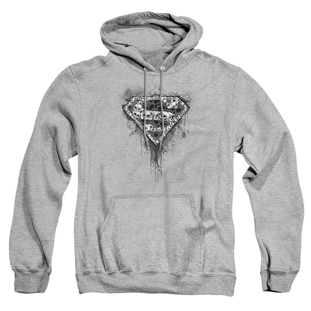 Superman - Many Super Skulls - Adult Pull-over Hoodie - Athletic Heather