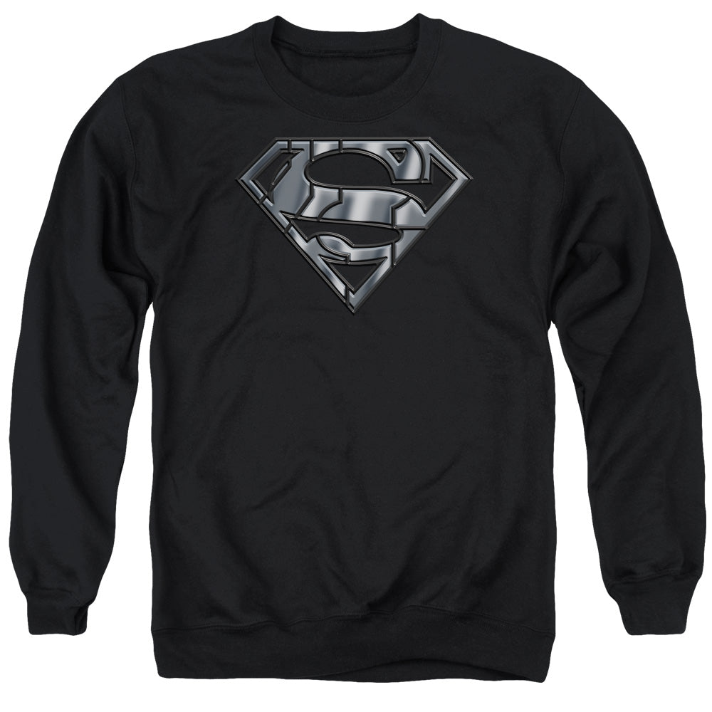Superman - Mech Shield - Adult Crewneck Sweatshirt - Black