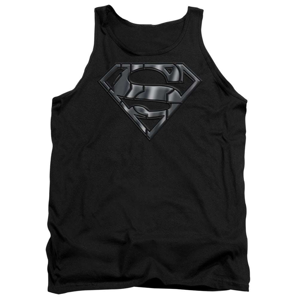 Superman - Mech Shield - Adult Tank - Black