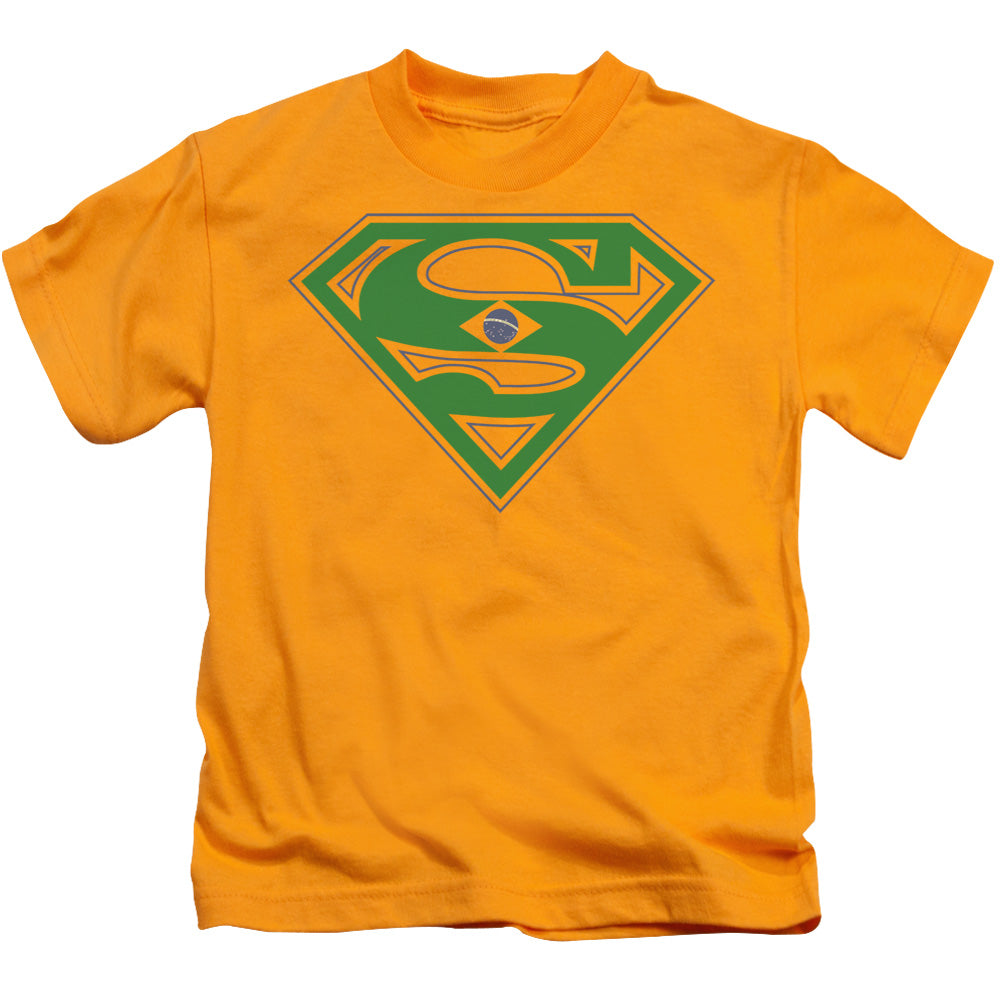 SUPERMAN BRAZIL SHIELD - S/S JUVENILE 18/1 - GOLD - T-Shirt