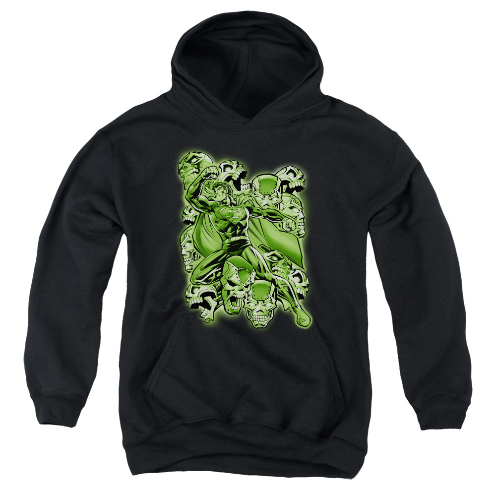 Superman - Metallo Mayhem - Youth Pull-over Hoodie - Black