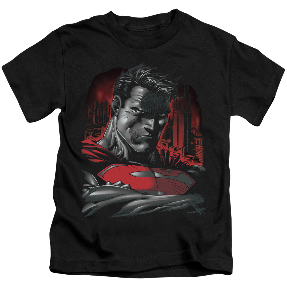 SUPERMAN MAN OF STEEL - S/S JUVENILE 18/1 - BLACK - T-Shirt