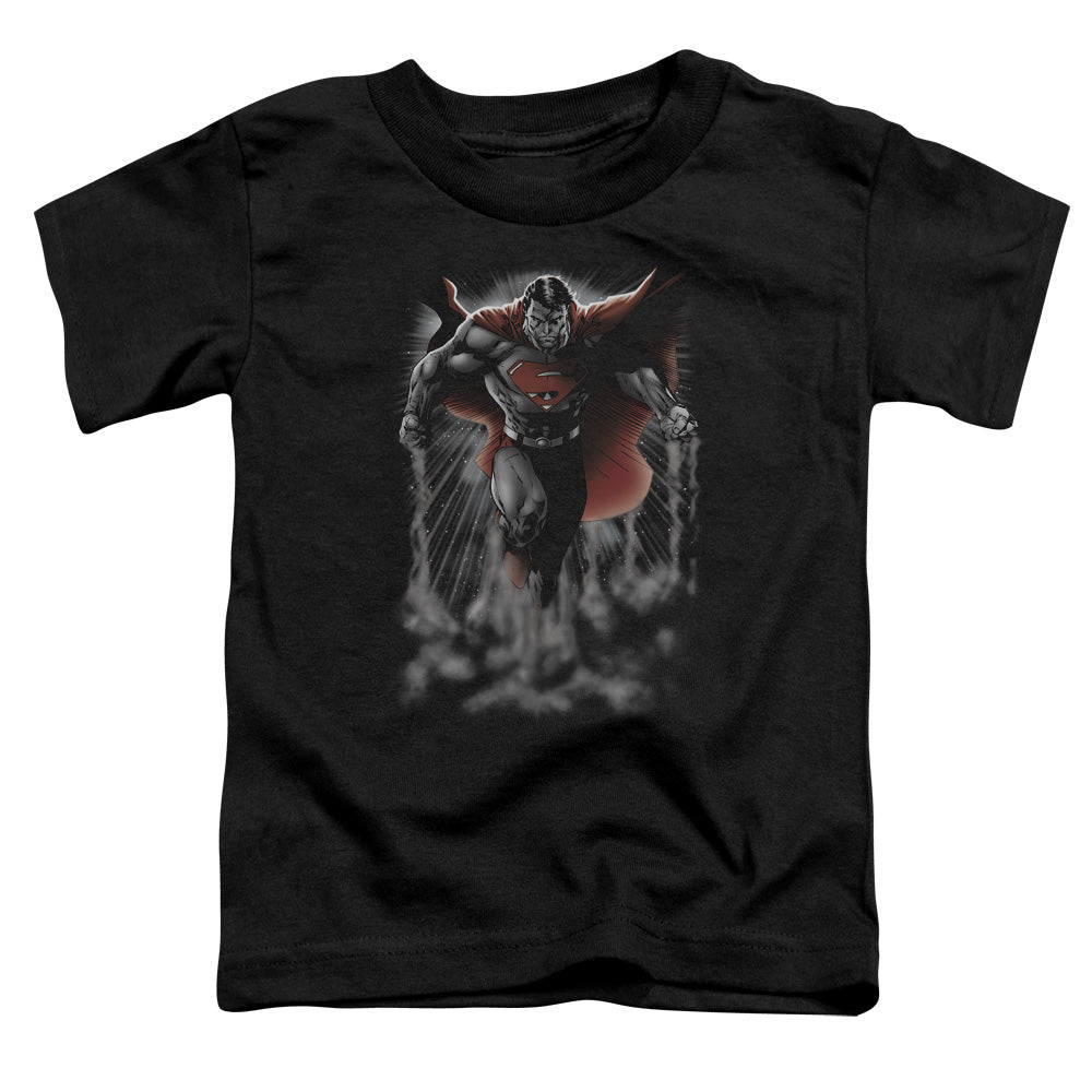 Superman - Above The Clouds - Short Sleeve Toddler Tee - Black T-shirt