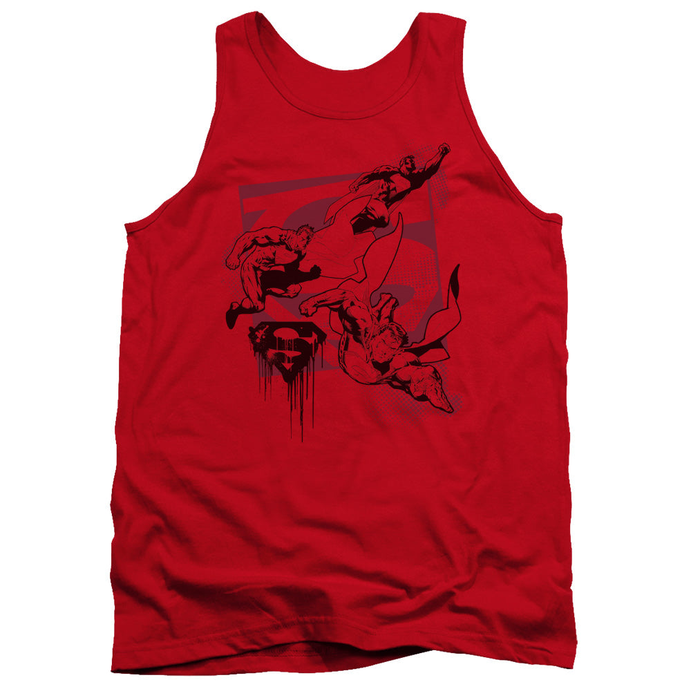 Superman - Omnipresent - Adult Tank - Red