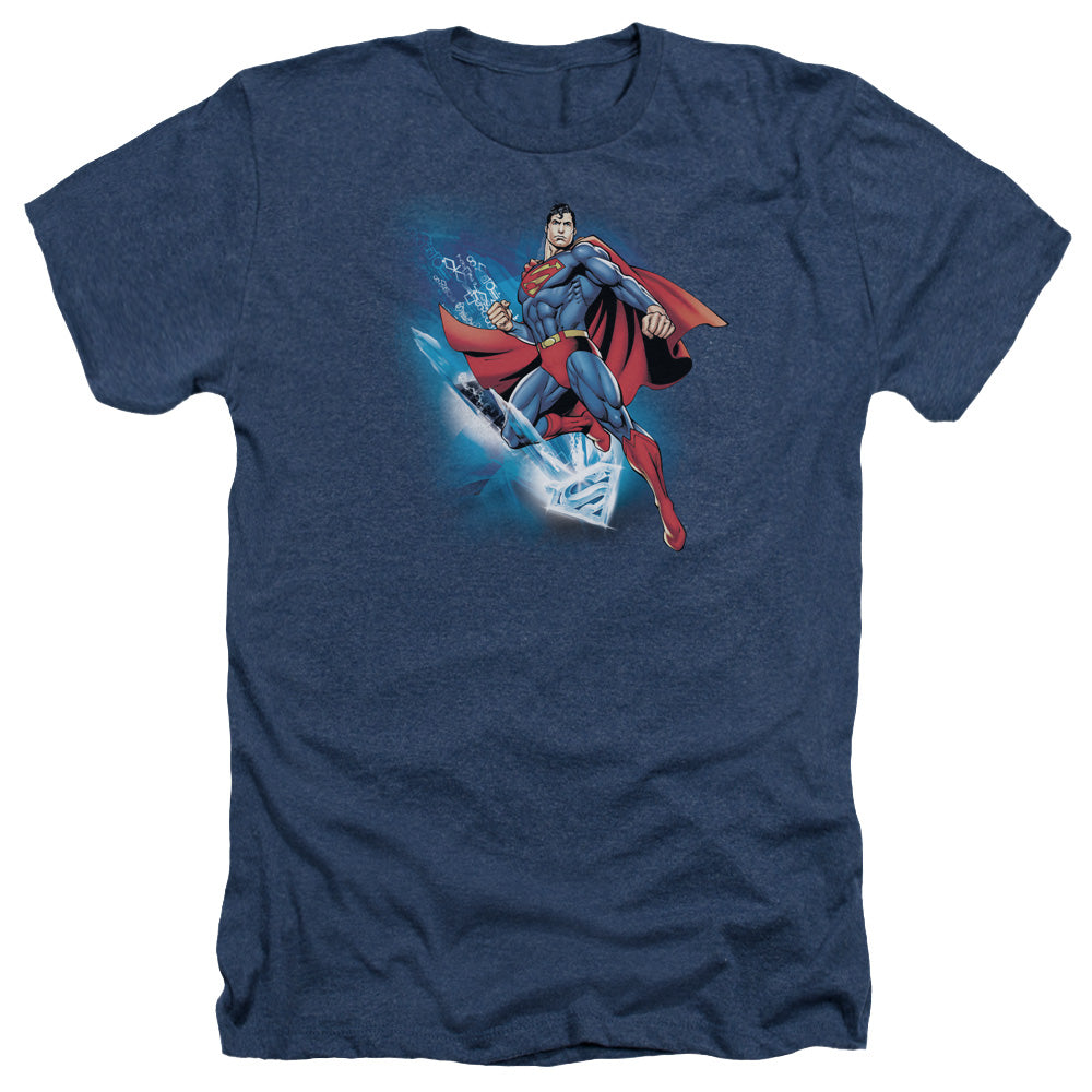 Superman - Crystallize - Adult Heather - Navy