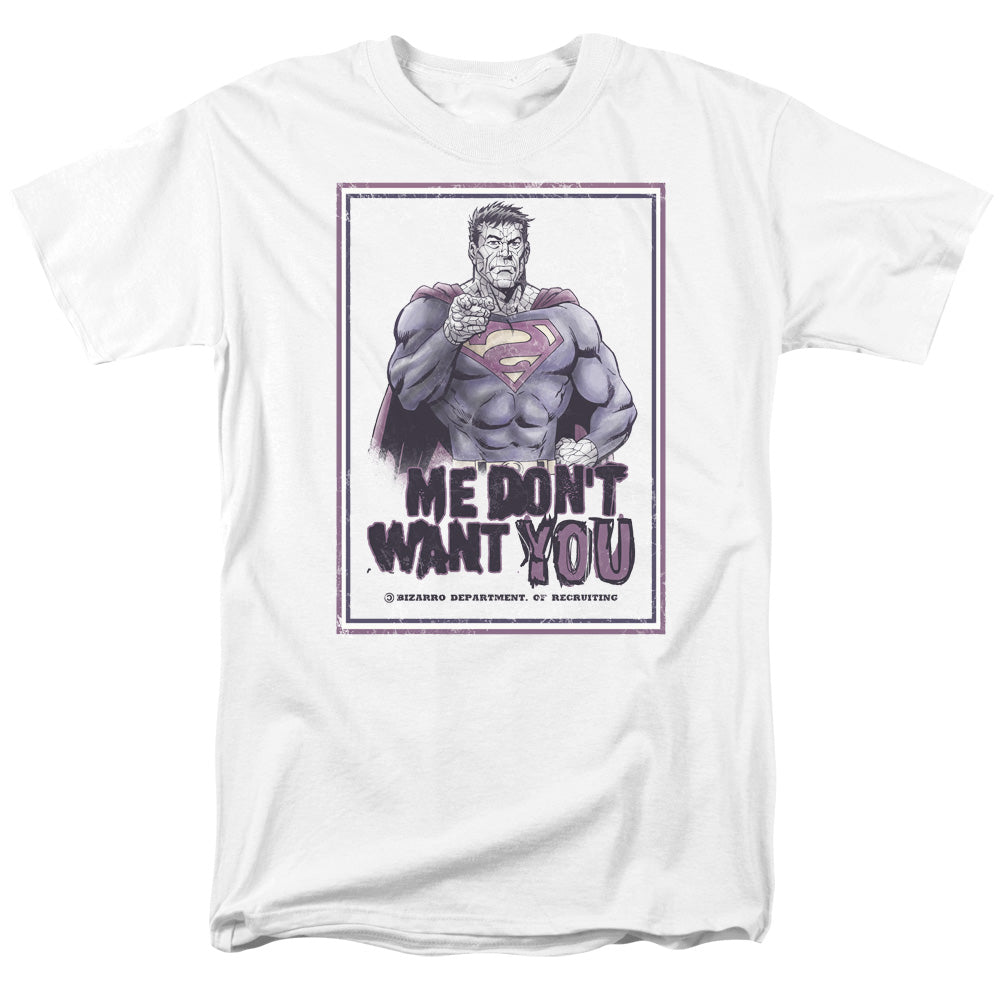 Superman - Dont Want You - Short Sleeve Adult 18/1 - White T-shirt