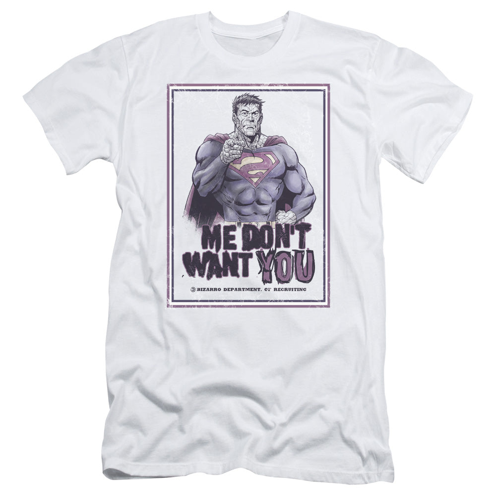Superman - Dont Want You - Short Sleeve Adult 30/1 - White T-shirt