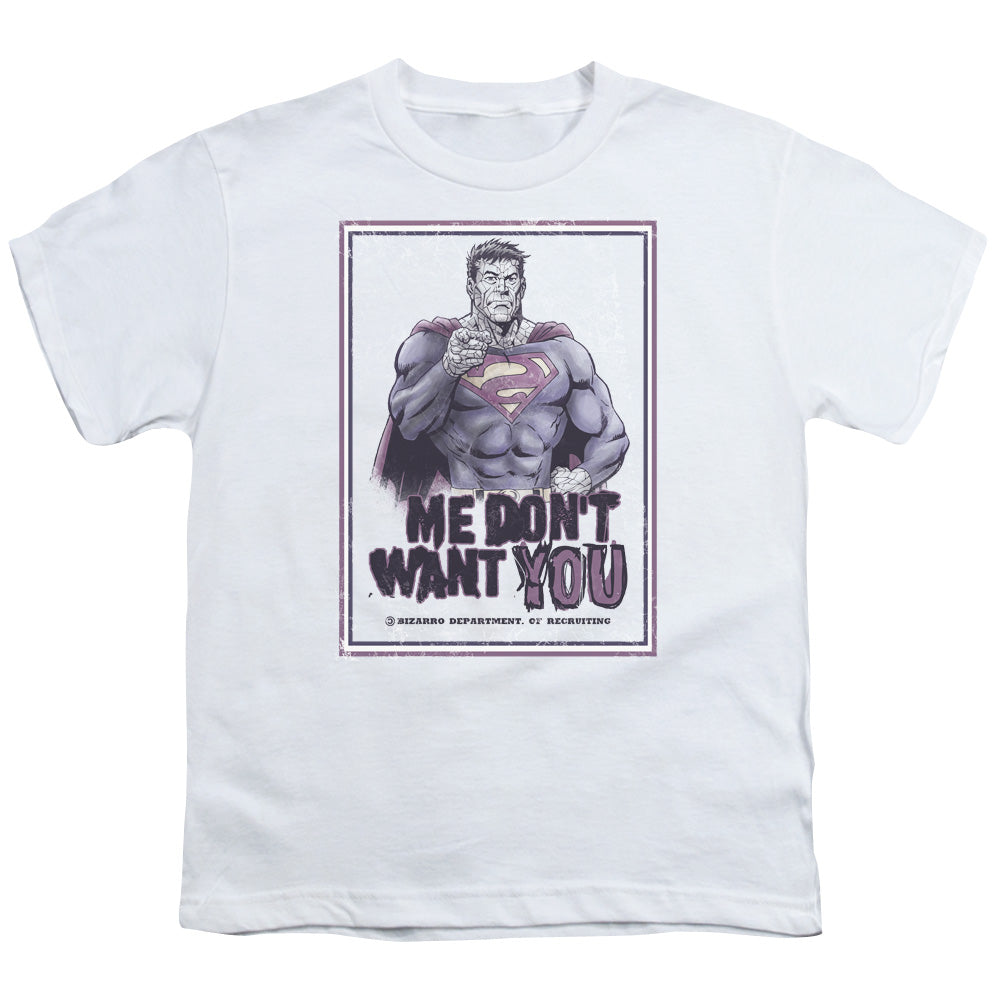 Superman - Dont Want You - Short Sleeve Youth 18/1 - White T-shirt