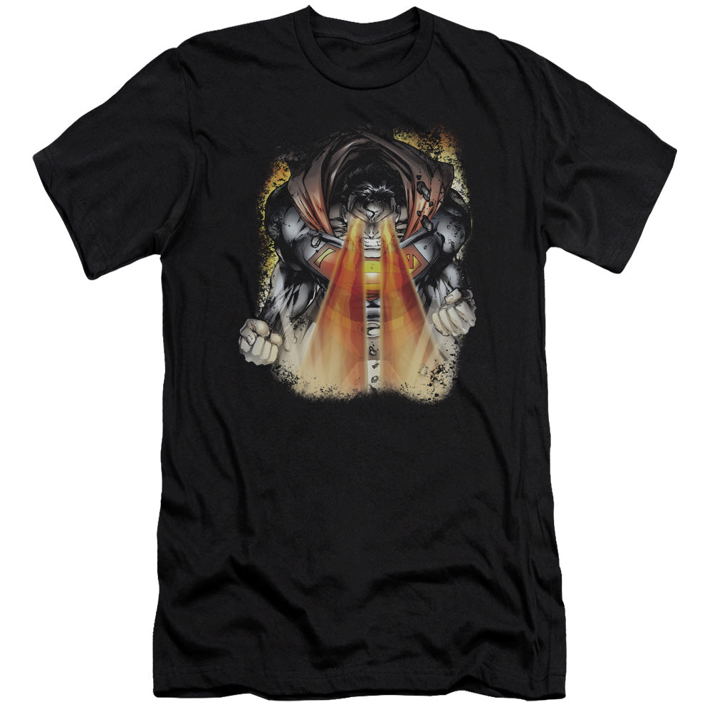 Superman - Cover 218-premuim Canvas Adult Slim Fit 30/1 - Black