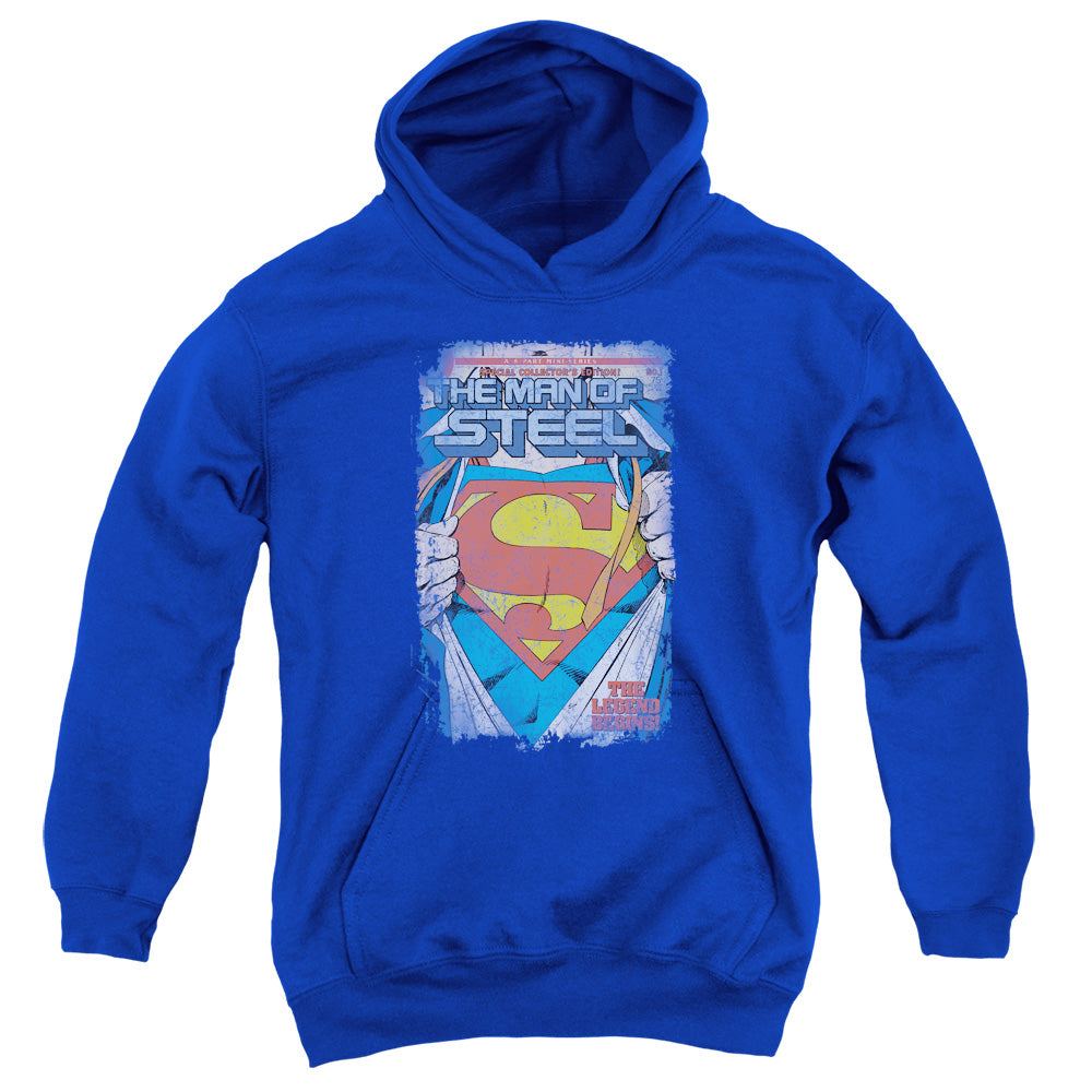 Superman - Legendary - Youth Pull-over Hoodie - Royal
