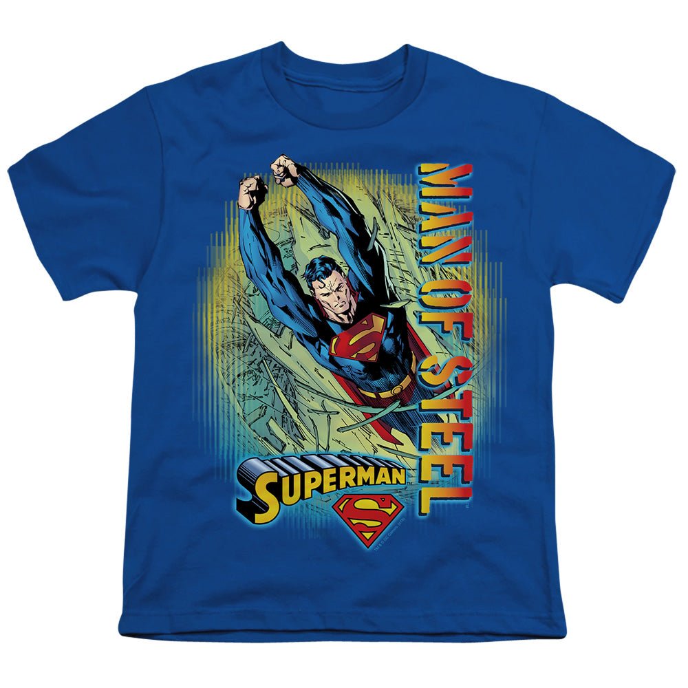 Superman - Breakthrough - Short Sleeve Youth 18/1 - Navy T-shirt