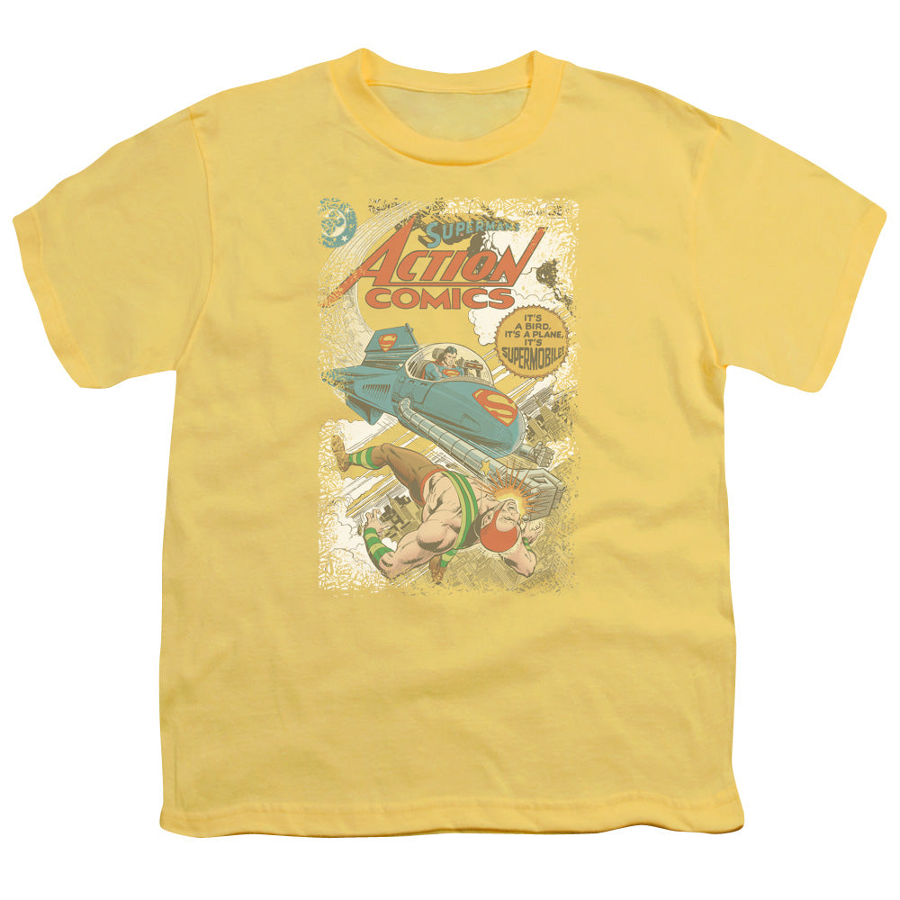Superman - Action #481 Cover - Short Sleeve Youth 18/1 - Banana T-shirt