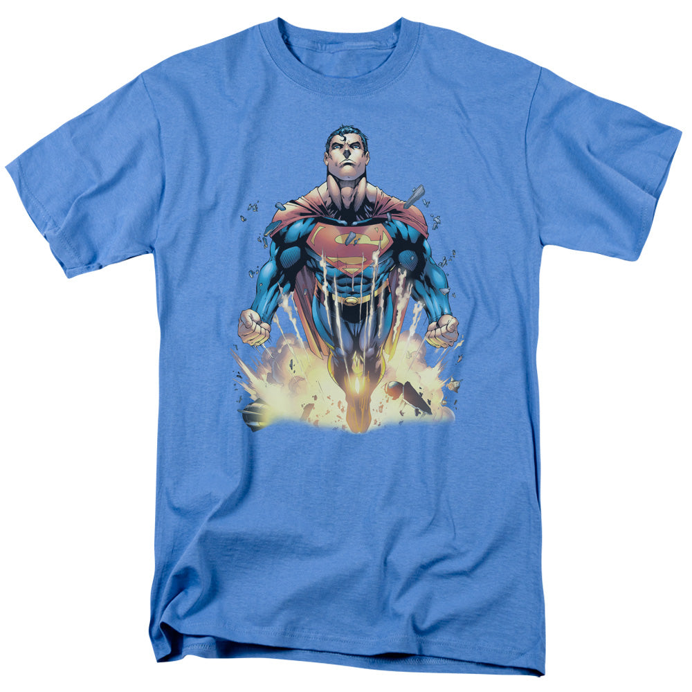 Superman - #224 Cover - Short Sleeve Adult 18/1 - Carolina Blue T-shirt