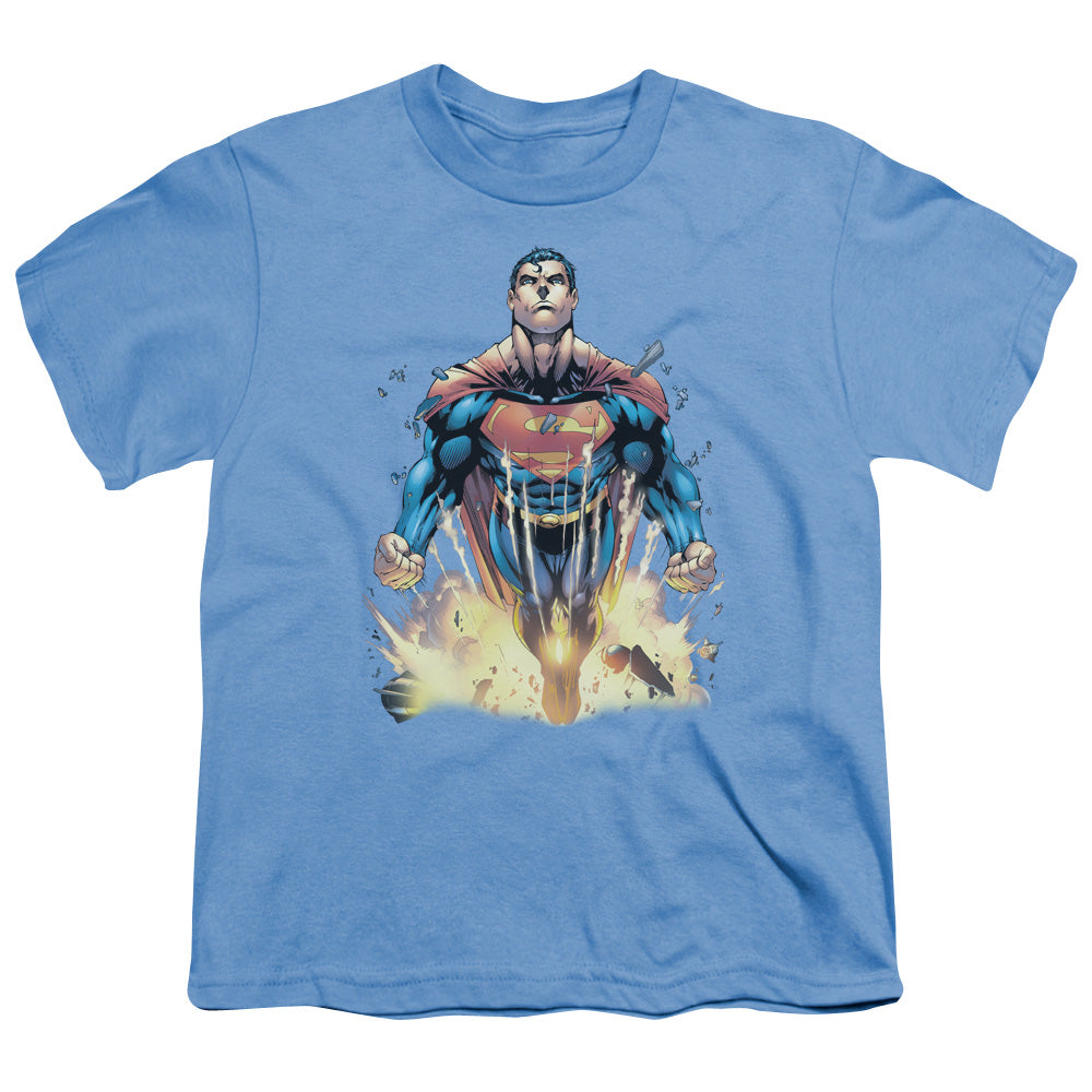 Superman - #224 Cover - Short Sleeve Youth 18/1 - Carolina Blue T-shirt