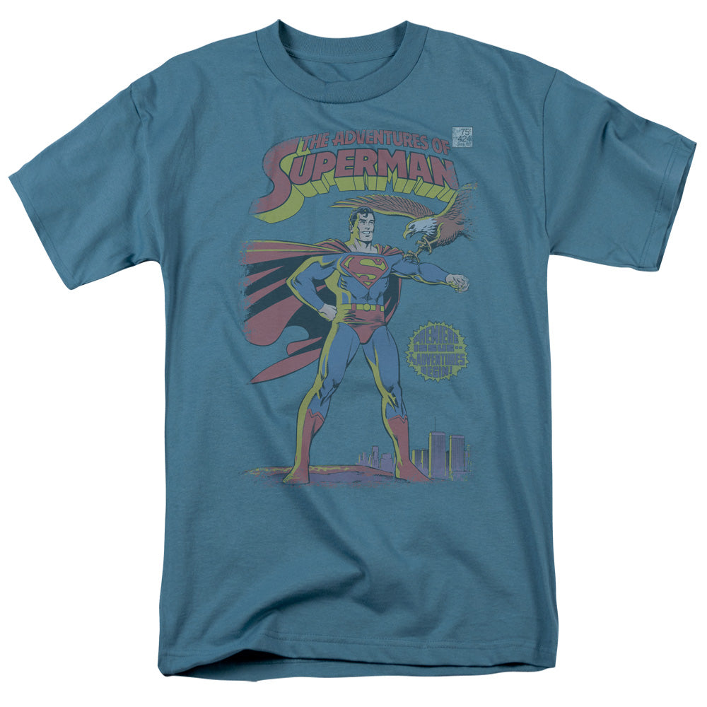 SUPERMAN AOFM #424 COVER - S/S ADULT 18/1 - SLATE T-Shirt