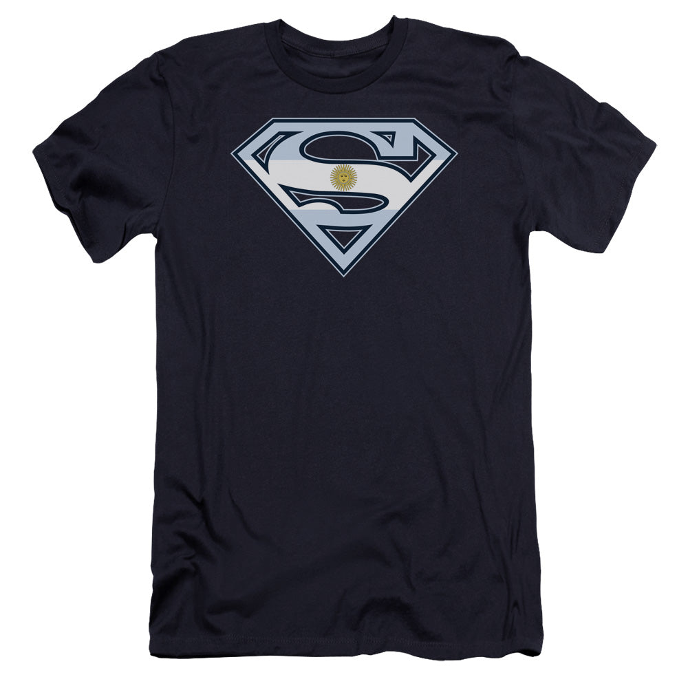Superman - Argentinian Shield-premuim Canvas Adult Slim Fit 30/1 - Navy
