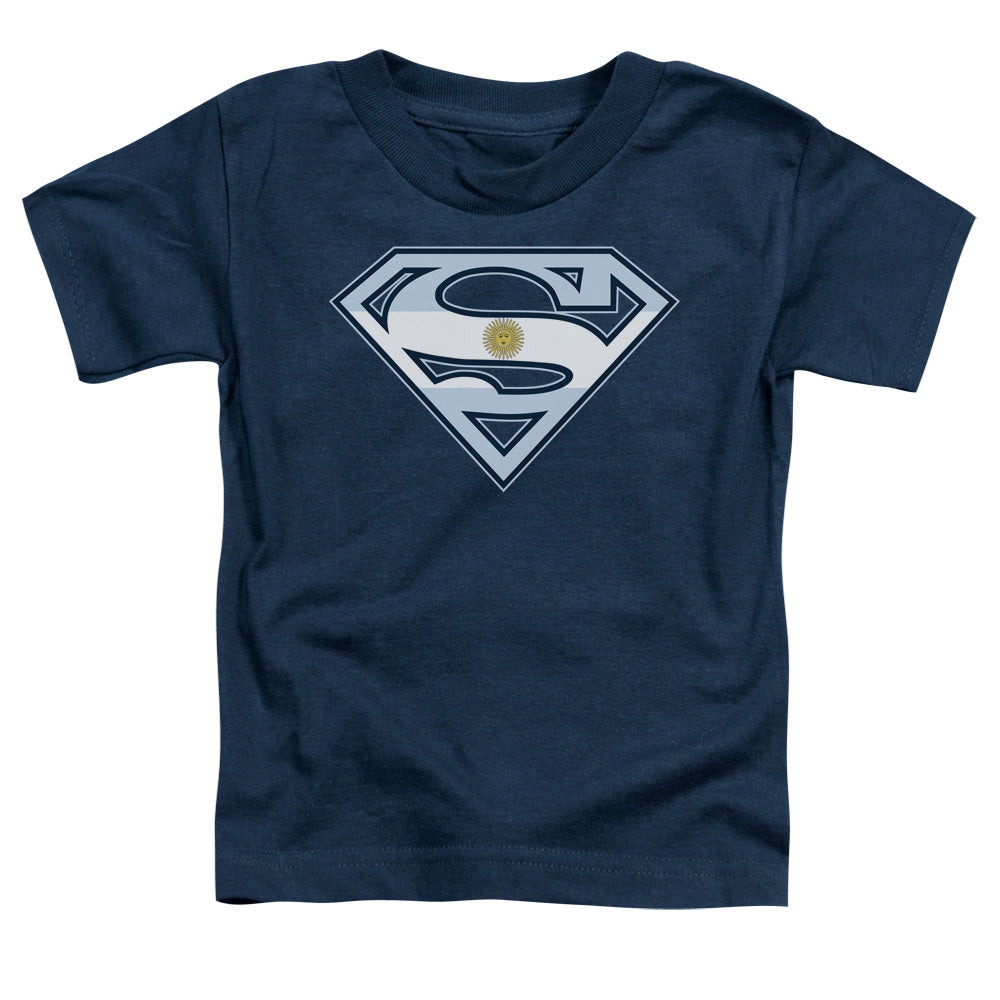 Superman - Argentinian Shield - Short Sleeve Toddler Tee - Navy T-shirt
