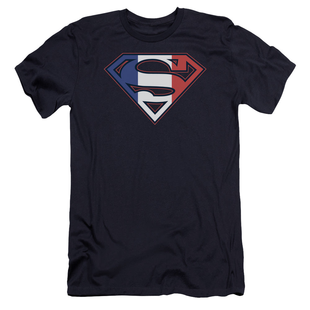 Superman - French Shield-premuim Canvas Adult Slim Fit 30/1 - Navy