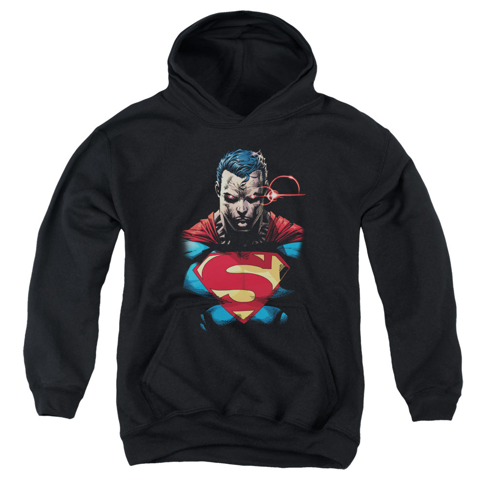 Superman - Displeased - Youth Pull-over Hoodie - Black